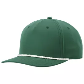 Richardson 258 Five Panel Classic Rope Cap – Kelly/White
