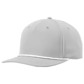 Richardson 258 Five Panel Classic Rope Cap – Light Grey/White