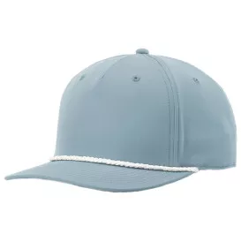 Richardson 258 Five Panel Classic Rope Cap – Smoke Blue/White
