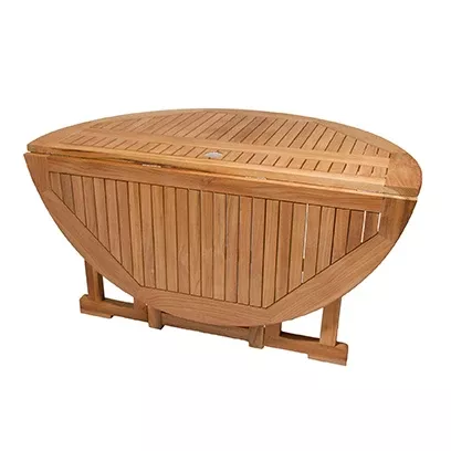 Royal Teak Drop Leaf 6' Round Table - DLT6