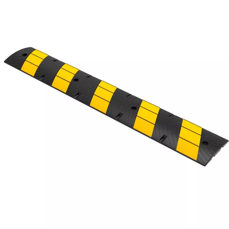 Rubber Speed Bump – 6 Feet Long – Yellow Black