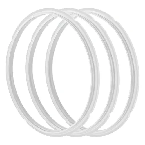 Silicone Sealing Ring for Instant Pot Sealing Ring for 6 / 5Qt Food-Grade Replacement Silicone Gasket Seal Rings Fit for IP-DUO60, IP-LUX60, IP-DUO50, Smart-60, IP-CSG60 Pressure Cooker-3Pack