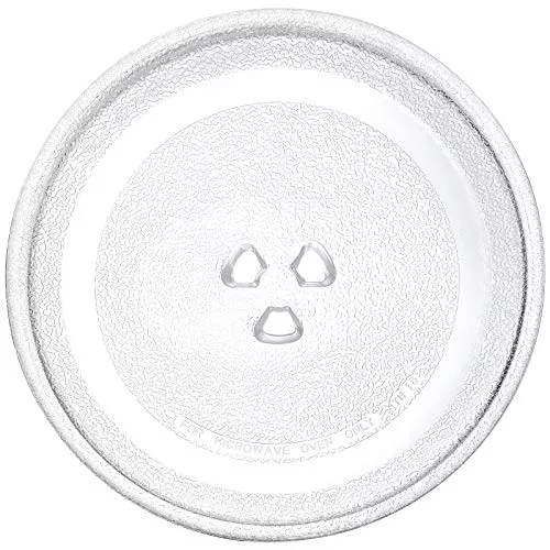Small 9.6'' / 24.5cm Microwave Glass Plate Replacement, Small Microwave Glass Turntable Plate for Small Microwaves
