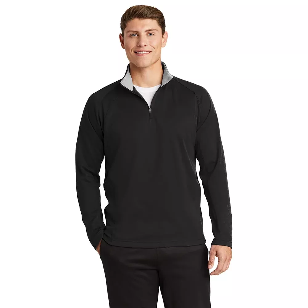 Sport-Tek F243 Sport-Wick Fleece 1/4-Zip Pullover with Contrast Collar