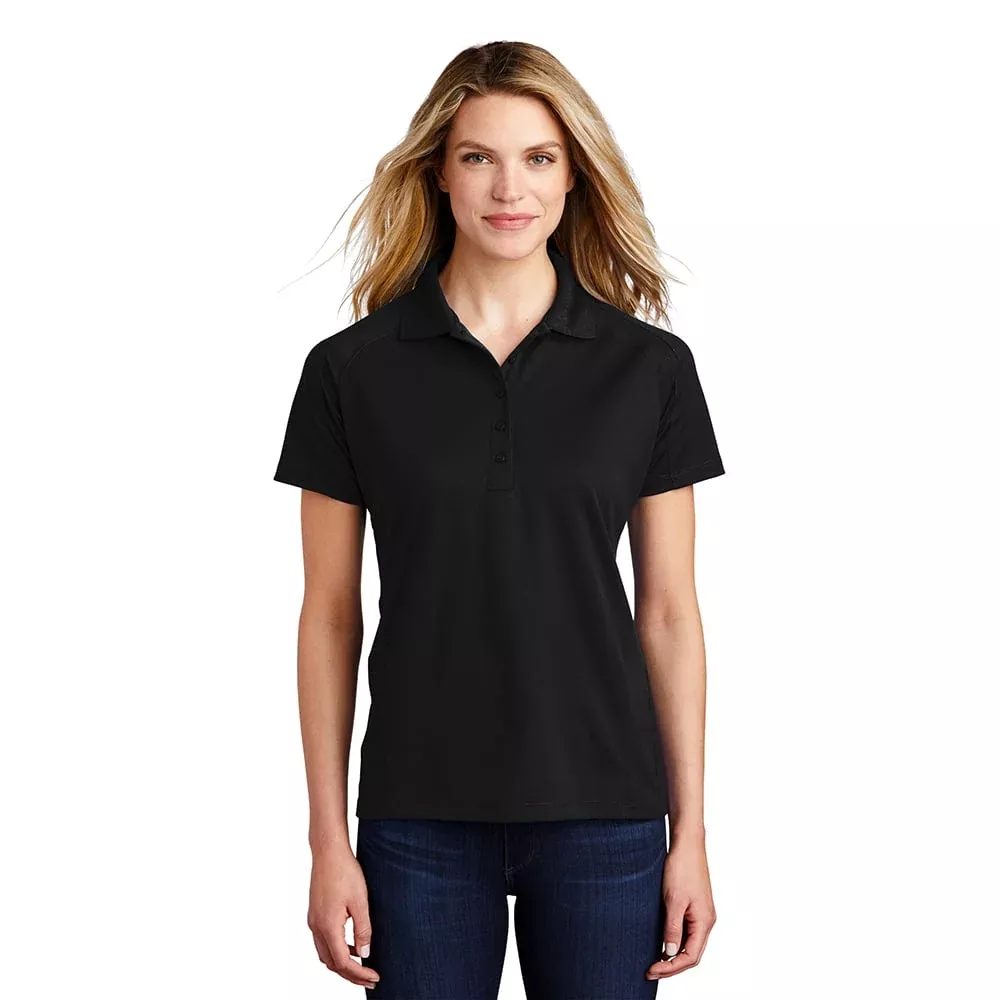 Sport-Tek L474 Dri-Mesh Women’s Raglan Polo