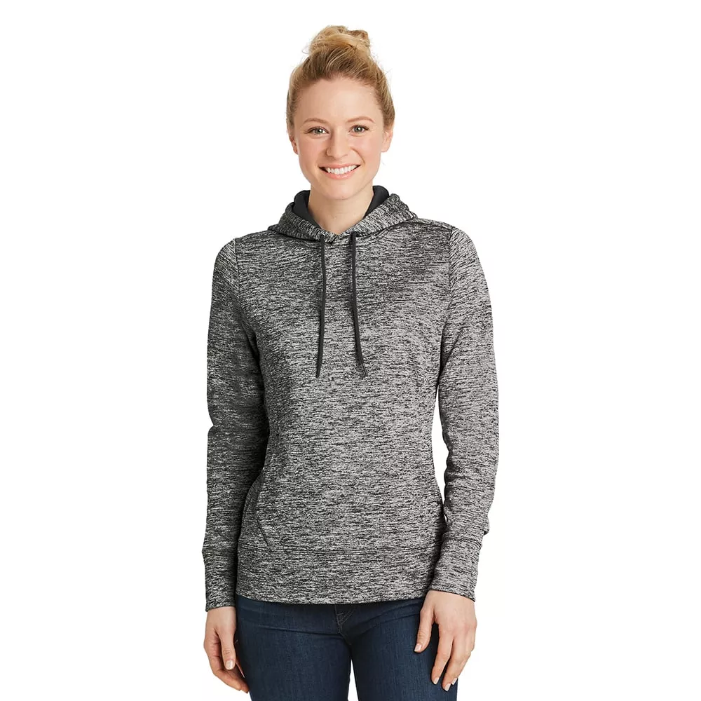 Sport-Tek LST225 PosiCharge Women’s Electric Heather Hooded Pullover