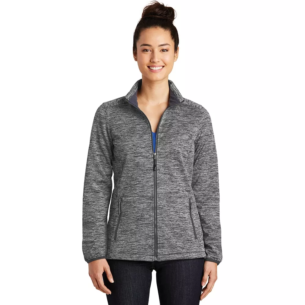 Sport-Tek LST30 PosiCharge Women’s Electric Heather Softshell Jacket