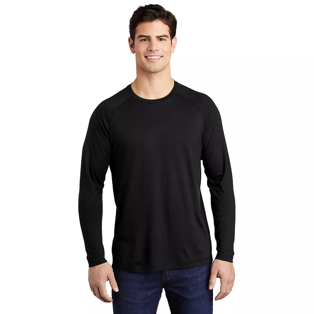 Sport-Tek ST400LS PosiCharge Tri-Blend Long Sleeve Raglan T-Shirt