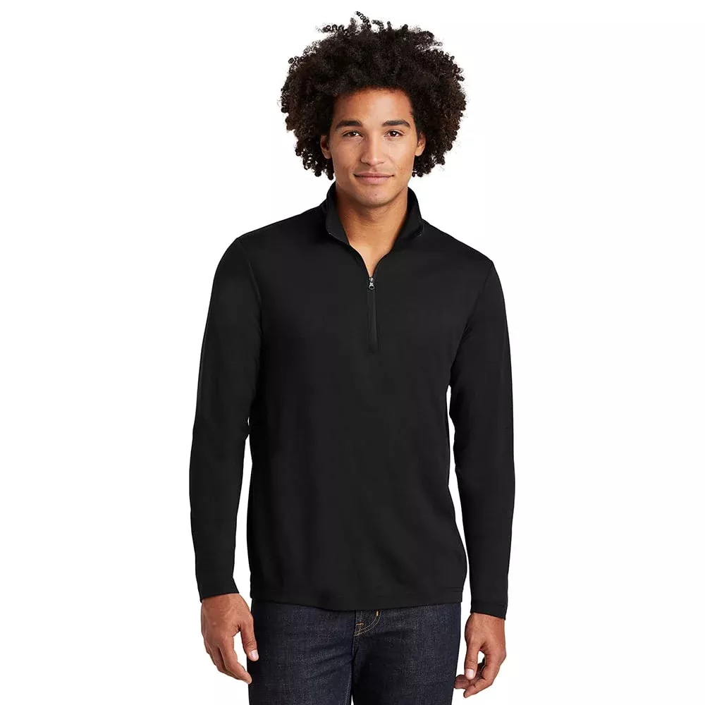 Sport-Tek ST407 PosiCharge Tri-Blend Lightweight Quarter-Zip Pullover
