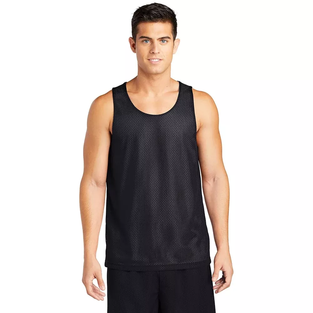Sport-Tek ST500 PosiCharge Classic Tank Top with White Mesh Reverse