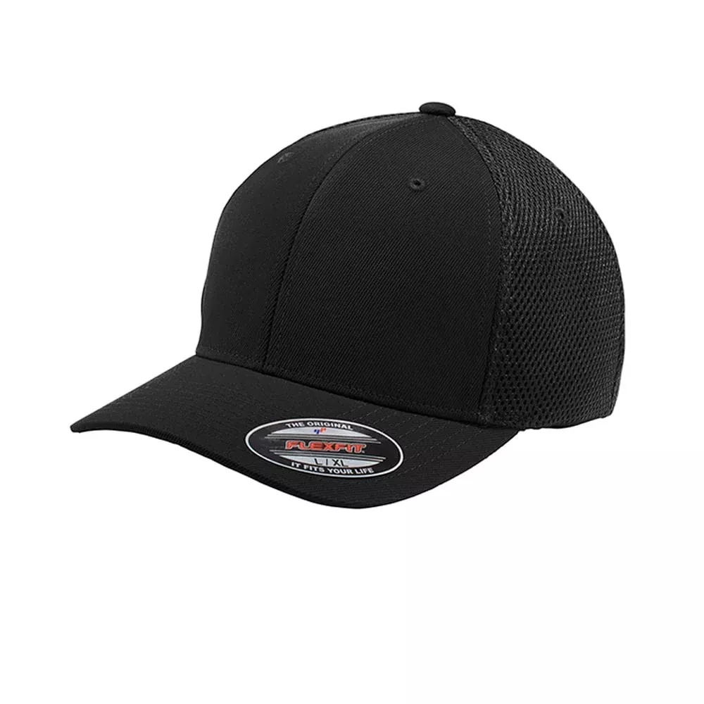 Sport-Tek STC40 Flexfit Air Mesh Back Structured Stretch Fitted Cap