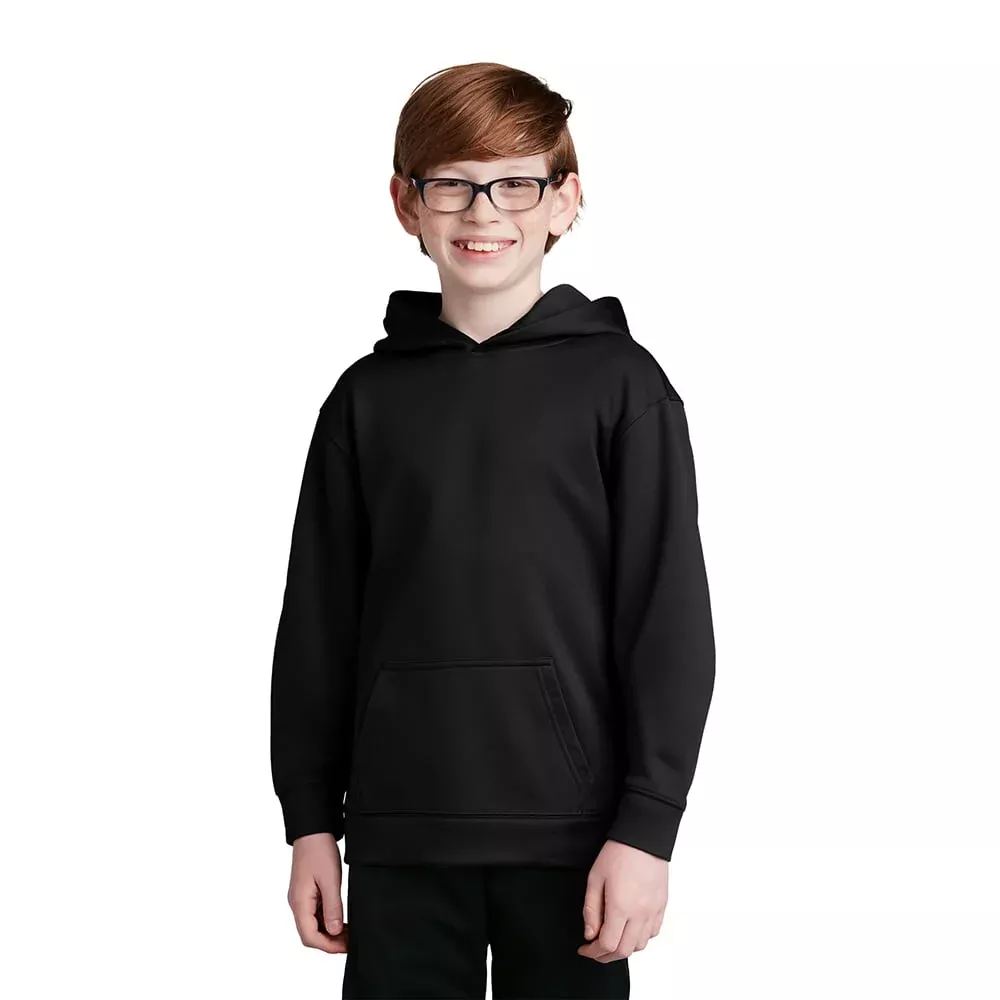 Sport-Tek YST244 Youth Sport-Wick Fleece Hooded Pullover