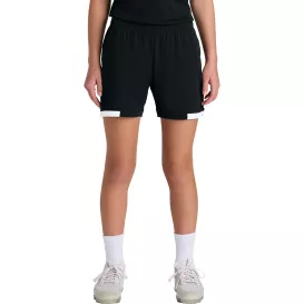 Sport-Tek YST442 Youth Club 5" Shorts - Black/White