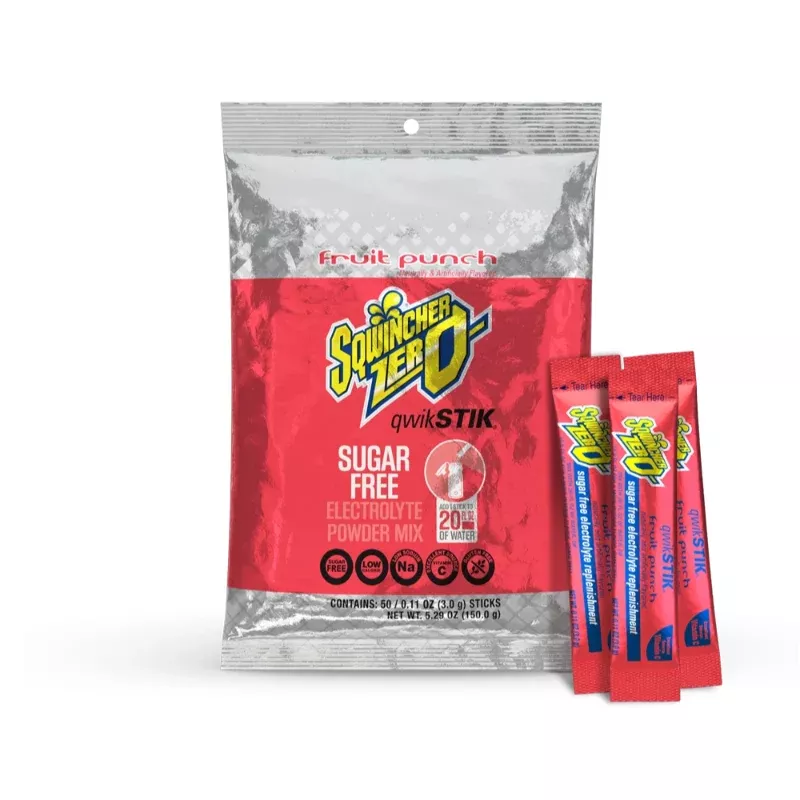 Sqwincher Qwik Stik Zero Sugar Electrolyte Powder Hydration Drink – 500 Sticks