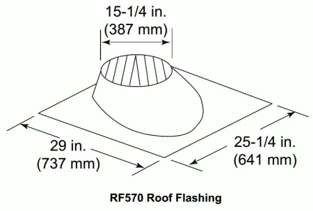 Standard Pitch Roof Flange For SL11 Series Vent Pipe