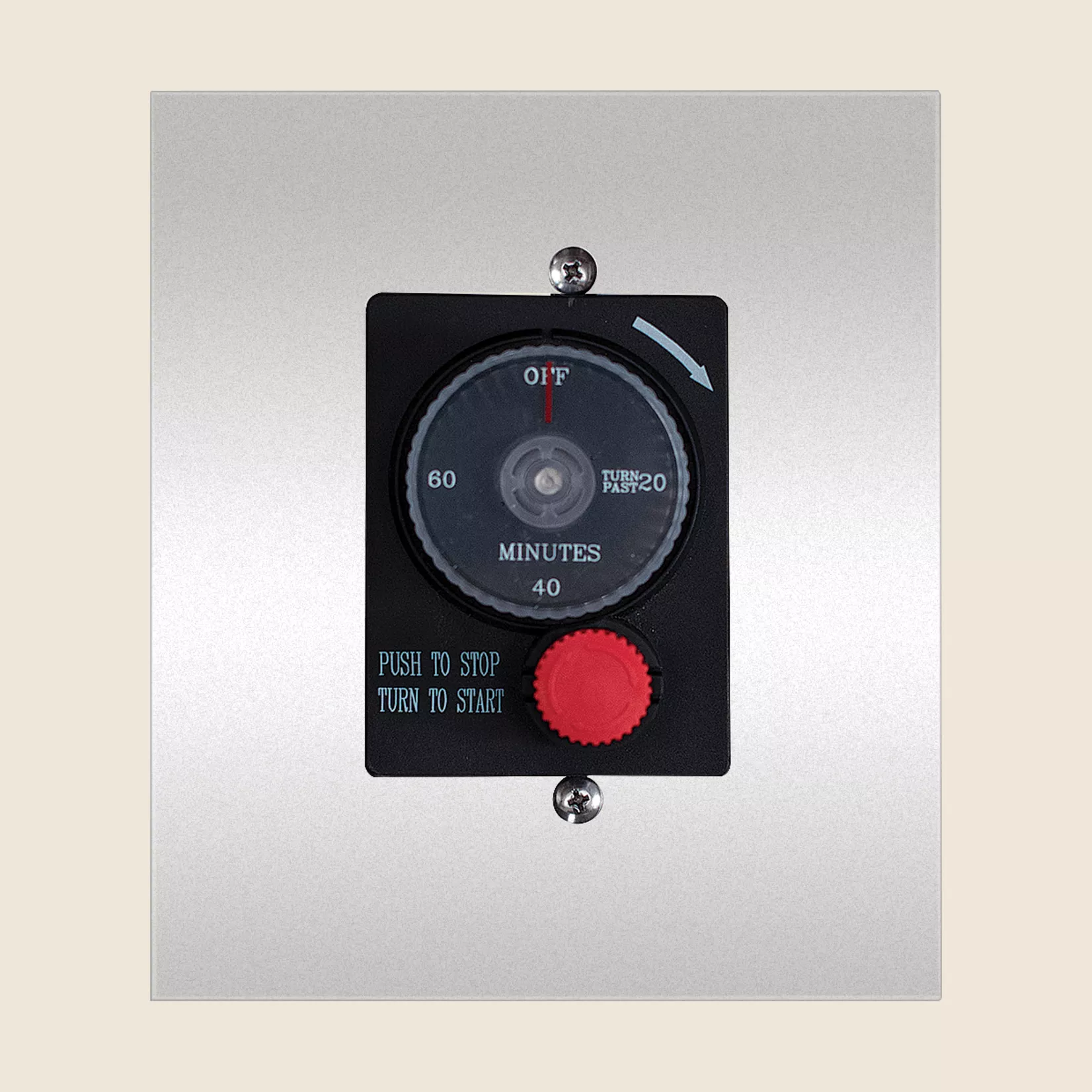 Summerset Mechanical Timer w/ Manual Emergency Shut-Off - 1 Hr Countdown Timer