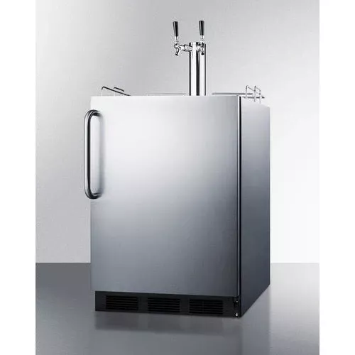 Summit 24 Inch Outdoor ADAKegerator with Solid Door