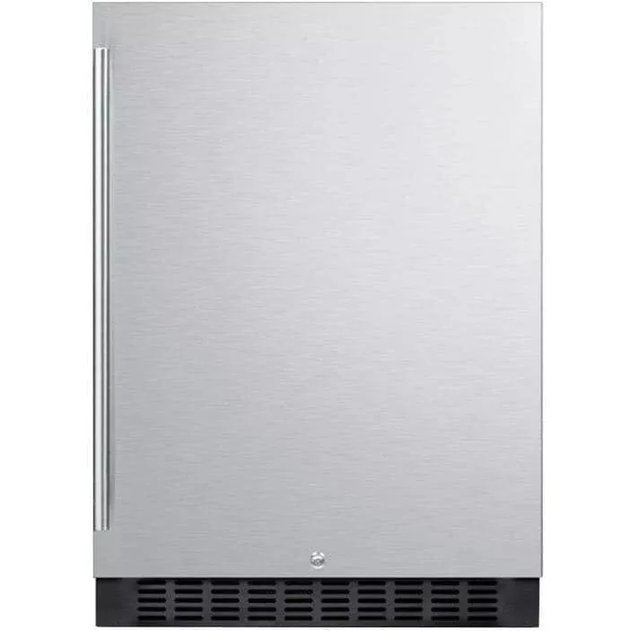 Summit Appliance: 24″ Outdoor Refrigerator w/ Black Cabinet