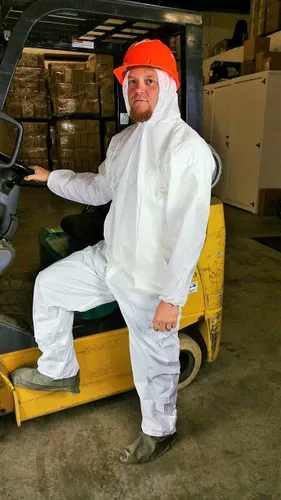 Suntech Microporous Coveralls with Hood, Boots, Elastic Wrists (25 per case) ~ Size 2X