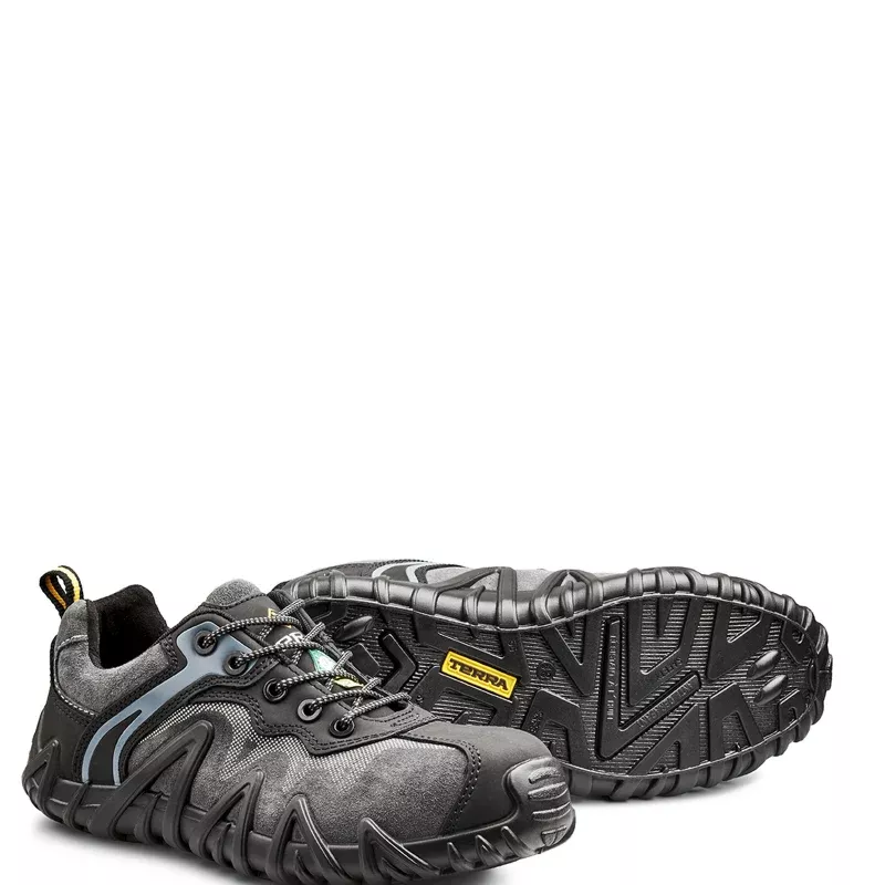 Terra Men’s Venom Low Composite Toe Athletic Safety Work Shoes – Black – R8185B
