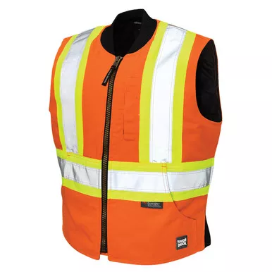 Tough Duck Class 1 Enhanced Visibility X-Back Orange Duck Safety Vest SV06