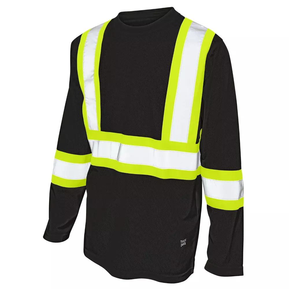 Tough Duck Hi-Vis Micro Mesh Long Sleeve Safety T-Shirt – ST10