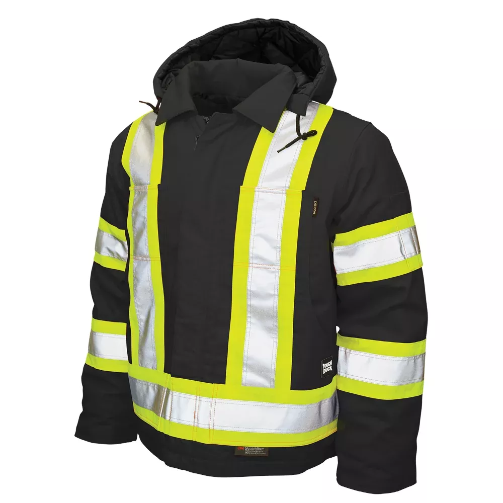 Tough Duck Hi-Vis X – Back Safety Jacket with Laydown Collar – S457