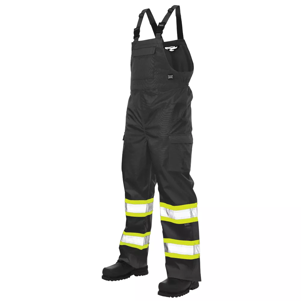 Tough Duck Ripstop Unlined Safety Rain Bib Overall with Adjustable Shoulder Straps – SB04