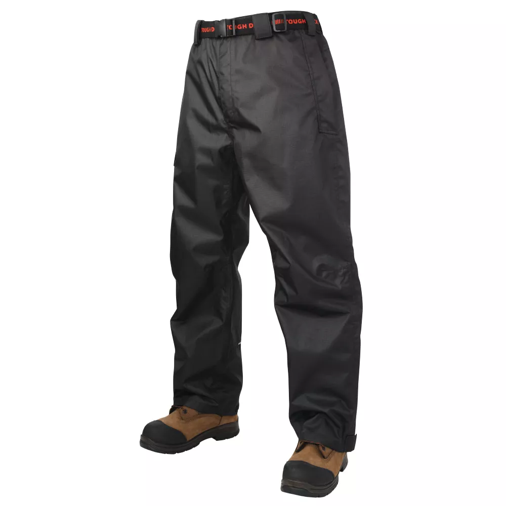 Tough Duck Waterproof Breathable Ripstop Rain Pant with Heavy Duty Belt Loops – WP12