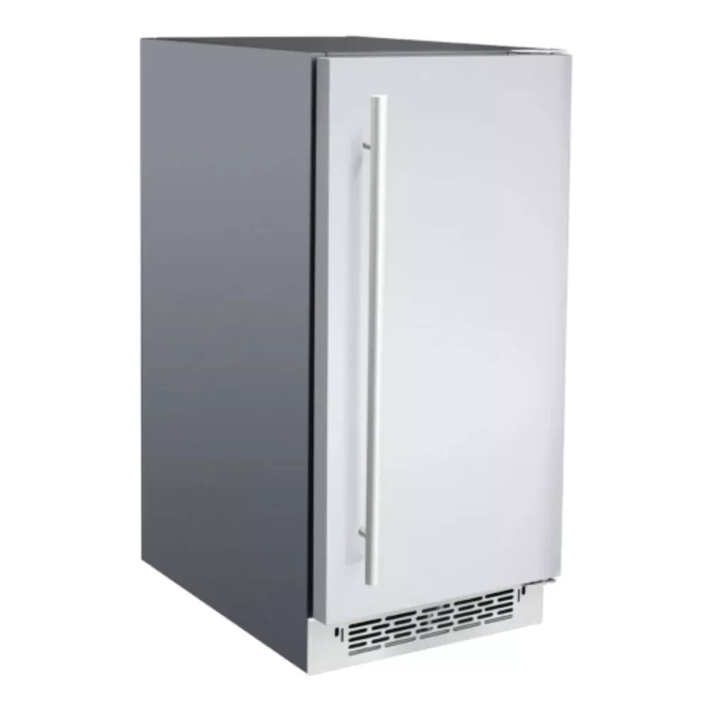 TrueFlame 15-Inch Outdoor Rated Nugget Ice Maker with Reversible Door
