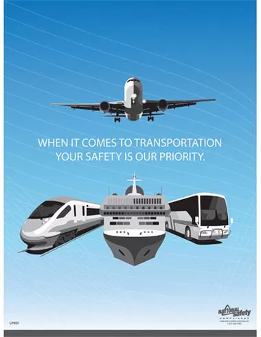 TSA Safety Poster (18 by 24 inch) - ENGLISH