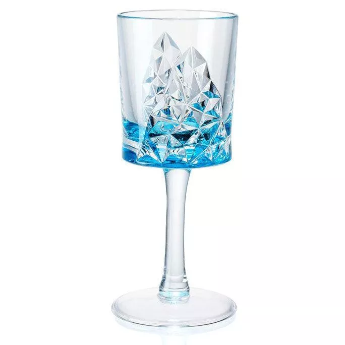 Turquoise Glacier 8oz Wine Glass