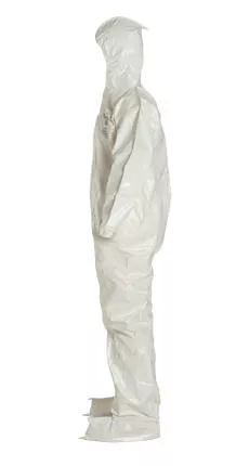 Tyvek Saranex SL Coverall with Hood, Boots and Elastic Wrists (12 per case) ~ Size Large