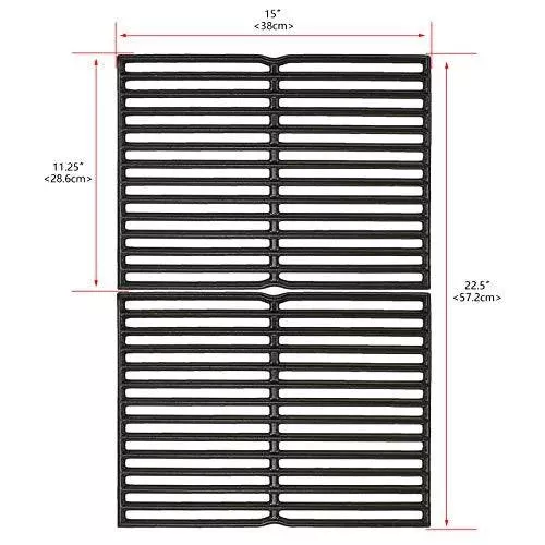 Uniflasy 15 Inch Cast Iron Grill Cooking Grid Grate