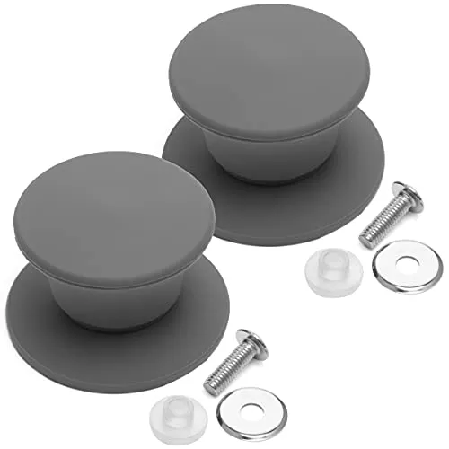 Universal Pot Pan Lid Handle Replacement, Pack of two- Silicone Heat Resistant and Non-Slip Lid Handles