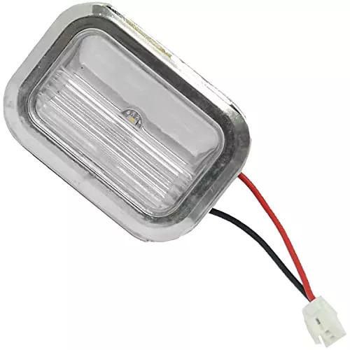 Upgraded W11462342 LED Light Module - Compatible Whirlpool KitchenAid Refrigerator - Replaces AP6989197 W10908166 - Features a Chrome Bezel and White Terminal Block - Easy Home Improvement