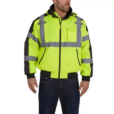 Utility Pro Class 3 Hi Vis Yellow Waterproof 3 Season Jacket UHV575