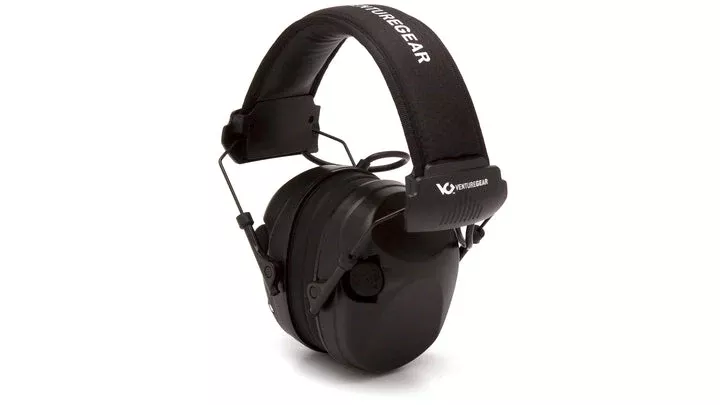 Venture Gear Sentinel Black Electronic With Black Headband Earmuff