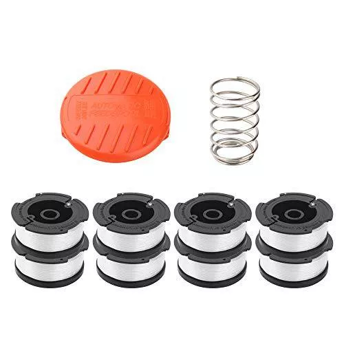 Wolfish 9 Pack Weed Eater Spool Spool Replacement for Black+Decker AF-100 String Trimmers,30ft 0.065″ Line String Trimmer Replacement Spool