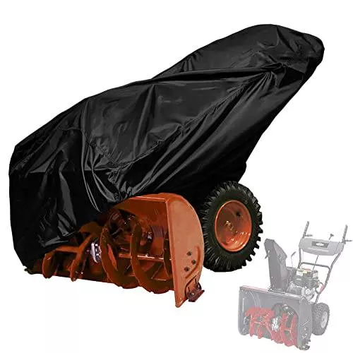 WOMACO Snow Blower Cover Heavy Duty Waterproof Universal(47″ L x 33″ W x 45″ H, Black)