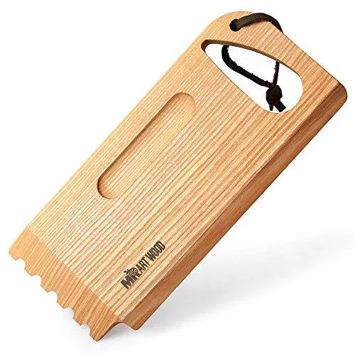 Wood BBQ and Grill Wooden Scraper Tool, 10.6” x 4.7”