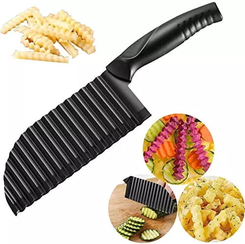 YukaBa Crinkle Potato Cutter 2.9″ x 11.8″ Stainless Steel
