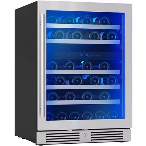 Zephyr Preserv 24″ Dual Zone Wine Cooler Stainless Glass Door