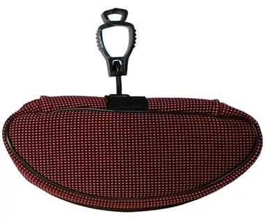 Zippered Soft Red Glove Guard Bag, Glove Guard End